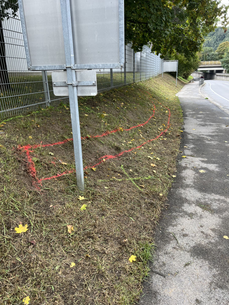 Mauerverlauf angezeichnet